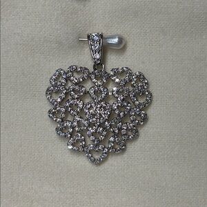 NEW Gorgeous Heart AAA CZ Pendant 925 Sterling Silver